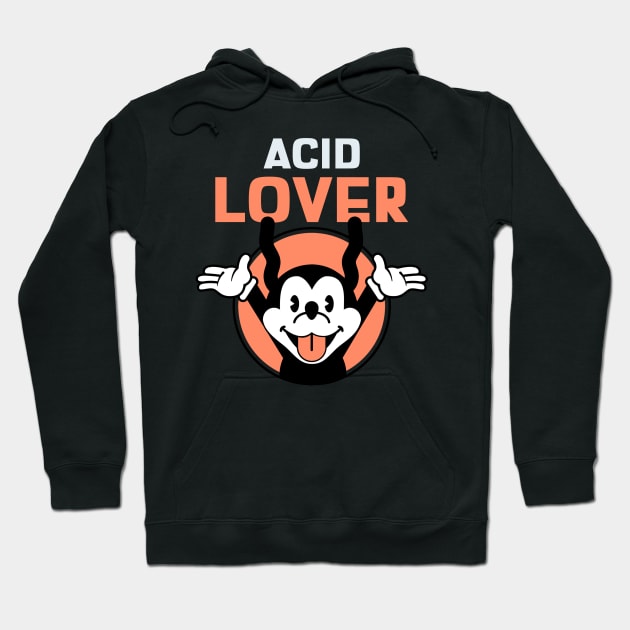 ACID Lover Cartoon Mouse Hoodie by T-Shirt Dealer